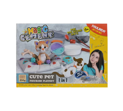 Paulinda Magic Cement Tatlı Hayvan Figürleri Hobi Seti 200 gr Paulinda Magic Cement Tatlı Hayvan Figürleri Hobi Seti 200 gr