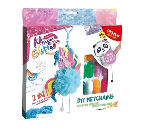 Paulinda Magic Glitter 2n1 DIY Keychains Hobi Set S00095608 Paulinda Magic Glitter 2n1 DIY Keychains Hobi Set S00095608