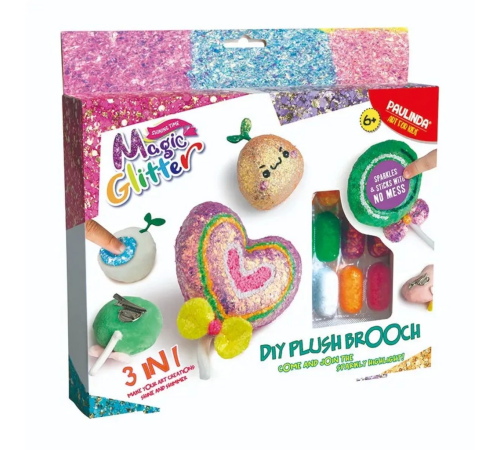 Paulinda Magic Glitter 3n1 DIY Plush Brooch Hobi Set S01095600 Paulinda Magic Glitter 3n1 DIY Plush Brooch Hobi Set S01095600