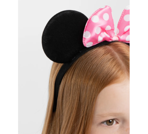 Pembe Fiyonklu Minnie Mouse Tacı Mini Kulak Pembe Fiyonklu Minnie Mouse Tacı Mini Kulak
