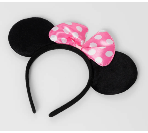 Pembe Fiyonklu Minnie Mouse Tacı Mini Kulak Pembe Fiyonklu Minnie Mouse Tacı Mini Kulak