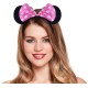 Pembe Fiyonklu Minnie Mouse Tacı Mini Kulak