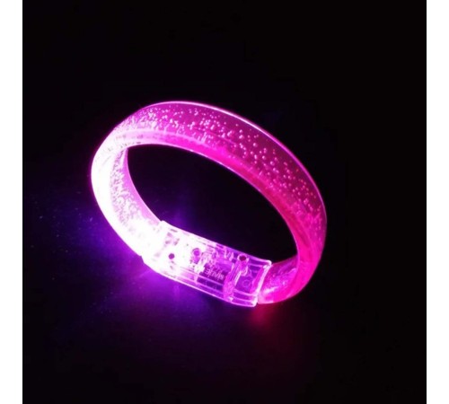 Pembe Led Işıklı Baskı Yapılabilen Pilli Bileklik Bilezik 1,5 cm Genişlik Pembe Led Işıklı Baskı Yapılabilen Pilli Bileklik Bilezik 1,5 cm Genişlik