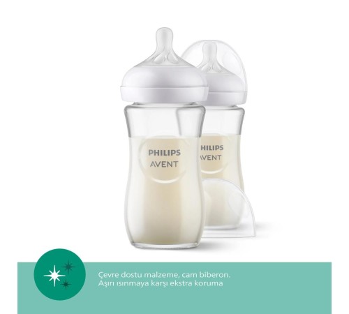 Avent Doğal Tepkili Natural Response Cam Biberon 240 ml 1+ Ay Avent Doğal Tepkili Natural Response Cam Biberon 240 ml 1+ Ay