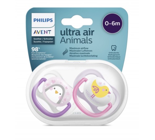 Avent Ultra Air Emzik 0-6 Ay Kız Avent Ultra Air Emzik 0-6 Ay Kız