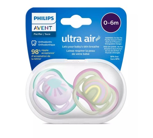 Philips Avent Ultra Air Emzik 0-6 Ay Kız Philips Avent Ultra Air Emzik 0-6 Ay Kız