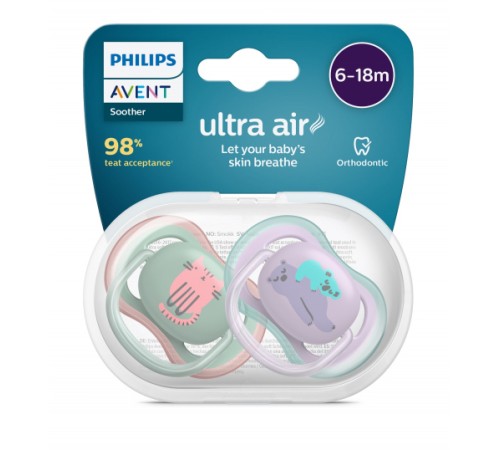 Avent Ultra Air Emzik 6-18 Ay Kız Avent Ultra Air Emzik 6-18 Ay Kız