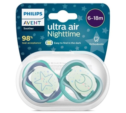Philips Avent Ultra Air Gece Emzik 6-18 Ay Erkek Philips Avent Ultra Air Gece Emzik 6-18 Ay Erkek