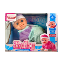 Pilli Emekleyen Sesli Bebek