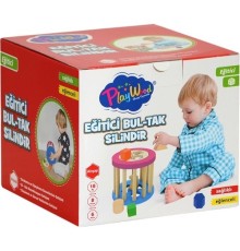 PlayWood Ahşap Eğitici Silindir Bultak 374