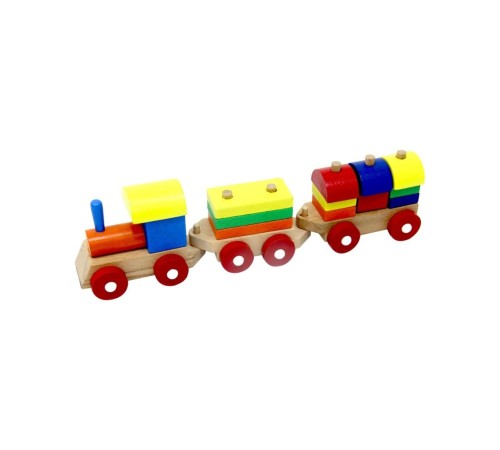 PlayWood Eğitici Ahşap Bloklu Bultak Tren 351 PlayWood Eğitici Ahşap Bloklu Bultak Tren 351