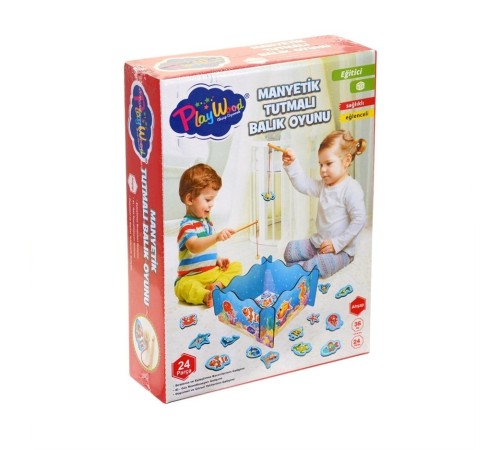 PlayWood Manyetik Tutmalı Balık Oyunu 381