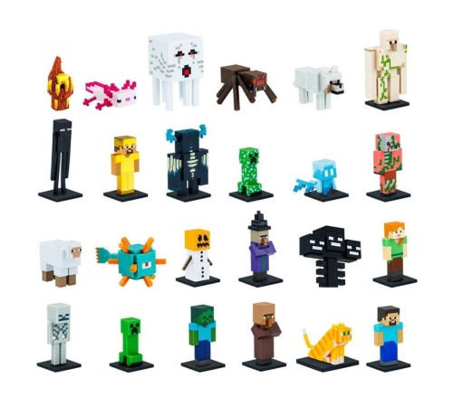 PMI MC2005 Minecraft Sürpriz 3D Figür Toppeez 24lü PMI MC2005 Minecraft Sürpriz 3D Figür Toppeez 24lü
