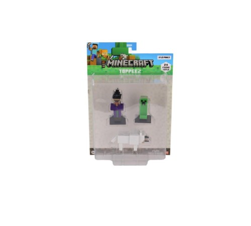 PMI MC2020 Minecraft 3D Figür Toppeez 3lü Set