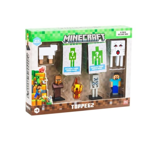PMI MC2070 Minecraft 3D Figür Toppeez 
8li Delüks Set