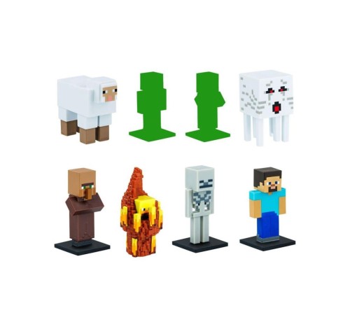 PMI MC2070 Minecraft 3D Figür Toppeez 
8li Delüks Set
