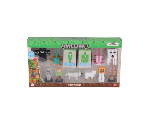 PMI MC2080 Minecraft 3D Figür Toppeez 
12li Delüks Set