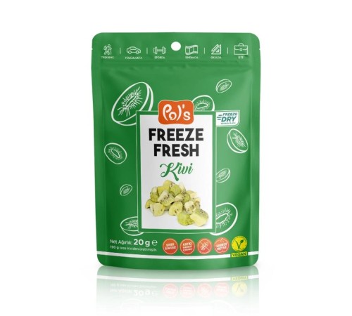 Pol’s Freeze Fresh Dondurularak Kurutulmuş Kivi 20 g Pol’s Freeze Fresh Dondurularak Kurutulmuş Kivi 20 g