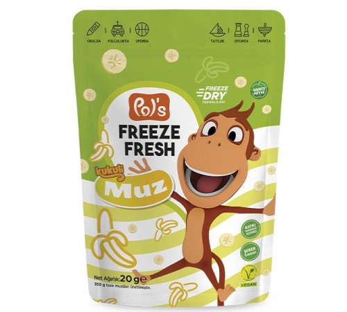 Pol’s Freeze Fresh Kukuli Muz 20 Gr Pol’s Freeze Fresh Kukuli Muz 20 Gr