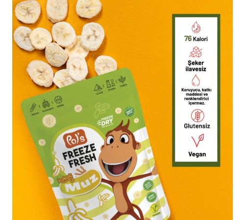 Pol’s Freeze Fresh Kukuli Muz 20 Gr Pol’s Freeze Fresh Kukuli Muz 20 Gr