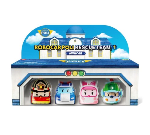 POLI MRT-760 Robocar Poli Mini Kasabanın Kurtarma Araçları 4lü Set POLI MRT-760 Robocar Poli Mini Kasabanın Kurtarma Araçları 4lü Set