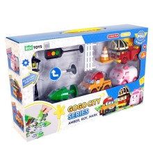 POLI ZR-913 Robocar Poli Gogo City Seri Ambar,Roy,Mark Oyun Seti