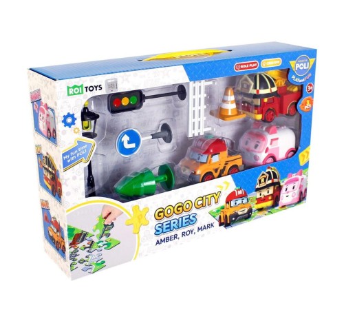 POLI ZR-913 Robocar Poli Gogo City Seri Ambar,Roy,Mark Oyun Seti POLI ZR-913 Robocar Poli Gogo City Seri Ambar,Roy,Mark Oyun Seti