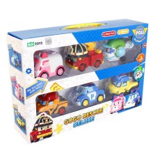 POLI ZR-914 Robocar Poli Gogo Rescue Deluxe 6 Lı Set -