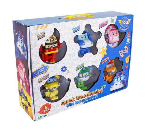 POLI ZR-915 Robocar Poli Quick Transforming Mini Rescue Deluxe Set POLI ZR-915 Robocar Poli Quick Transforming Mini Rescue Deluxe Set