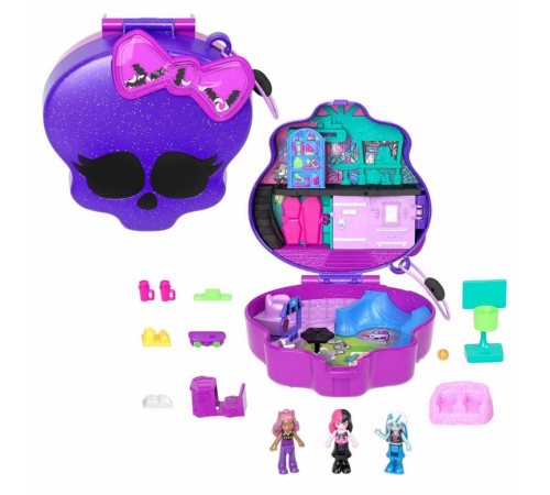 Polly Pocket Monster High Kompakt Oyun Seti Polly Pocket Monster High Kompakt Oyun Seti