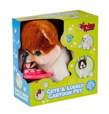 PR66699-26 Yürüyen Tasmalı Peluş Köpek