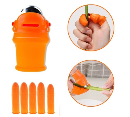 Pratik Baş Parmak Sebze Kesme Ayıklayıcı Bayan M Set