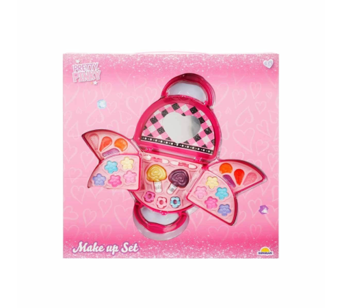 Pretty Pinky 3 Katlı Pembe Çantalı Makyaj Seti Pretty Pinky 3 Katlı Pembe Çantalı Makyaj Seti