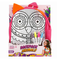 Pretty Pinky Boyanabilir Desenli Baykuş Sırt Çantası