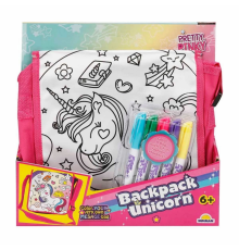 Pretty Pinky Boyanabilir Desenli Unicorn Sırt Çantası