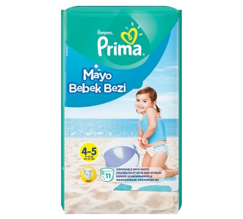Prima Mayo Bebek Bezi 4-5 Beden 11 Adet Prima Mayo Bebek Bezi 4-5 Beden 11 Adet