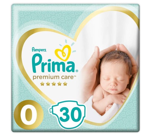 Prima Premium Care 0 Beden Prematüre Bez 30 Adet Prima Premium Care 0 Beden Prematüre Bez 30 Adet