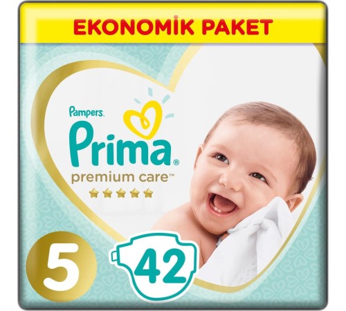 Prima Premium Care Bebek Bezi Ekonomik Paket 5 Beden 42 Adet Prima Premium Care Bebek Bezi Ekonomik Paket 5 Beden 42 Adet