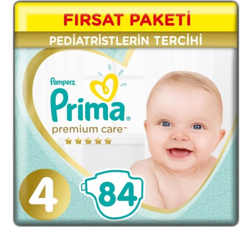 Prima Premium Care Bebek Bezi Fırsat Paketi 4 Beden 84 Adet Prima Premium Care Bebek Bezi Fırsat Paketi 4 Beden 84 Adet