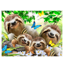 Prime 3D Tembel Hayvan Pelüş ve Selfie 48 Parça Puzzle 15804