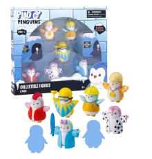 Pudgy Penguins 8'li Figür Seti S2 Bayrak Tutan Penguenli Set
