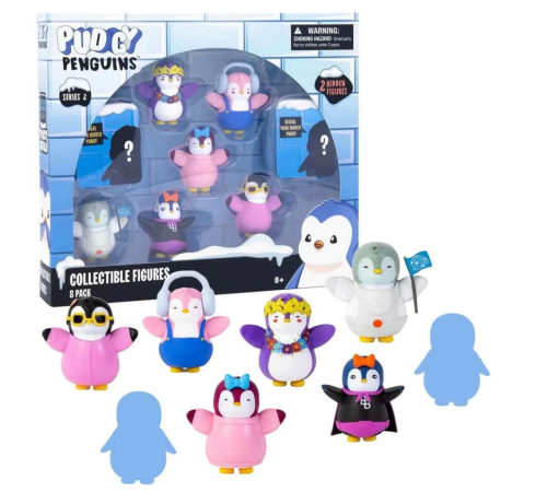 Pudgy Penguins 8'li Figür Seti S2 Bayrak Tutan Penguenli Set Pudgy Penguins 8'li Figür Seti S2 Bayrak Tutan Penguenli Set