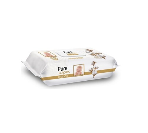 Pure Baby Organic Pamuk Islak Havlu Mendil 90 Yaprak