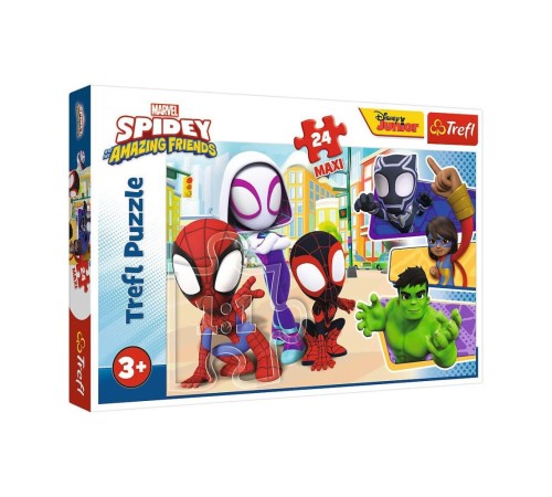 PUZZLE-14348 Maxi Spidey And His 24 Parça Çocuk Puzzle -Vardem PUZZLE-14348 Maxi Spidey And His 24 Parça Çocuk Puzzle -Vardem