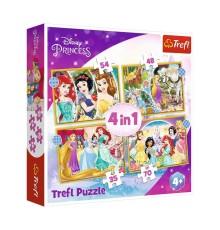 PUZZLE-34385 Disney Princess 4IN1 Puzzle