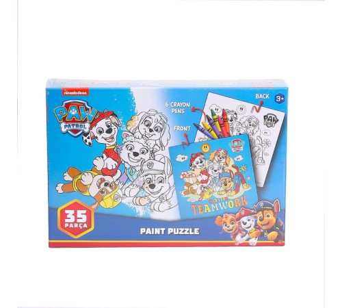 PW7930 Paw Patrol Boyamalı Puzzle -Laço PW7930 Paw Patrol Boyamalı Puzzle -Laço