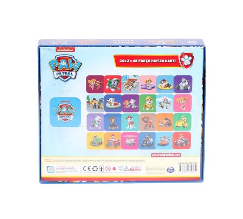 PW7933 Paw Patrol Hafıza Oyunu -Laço PW7933 Paw Patrol Hafıza Oyunu -Laço