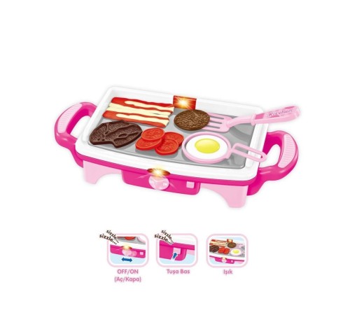 QF2908P-1 QF2908G-1 Işıklı Aksesuarlı Teppanyaki Izgara -Vardem Oyuncak QF2908P-1 QF2908G-1 Işıklı Aksesuarlı Teppanyaki Izgara -Vardem Oyuncak