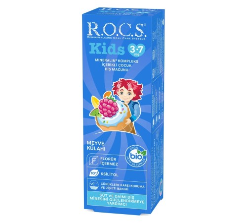 .Kids Diş Macunu 3-7 Yaş 35 ml Meyve Külahı