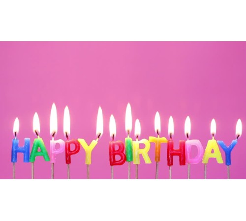 Rengarenk Happy Birthday Yazılabilen Doğum Günü Mumu Rengarenk Happy Birthday Yazılabilen Doğum Günü Mumu